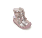 D.D.Step ghete fete imblanite 20-25 Champagne cu unicorn