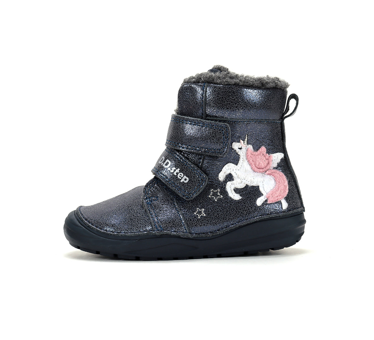 D.D.Step ghete fete imblanite 20-31 Cobalt cu unicorn