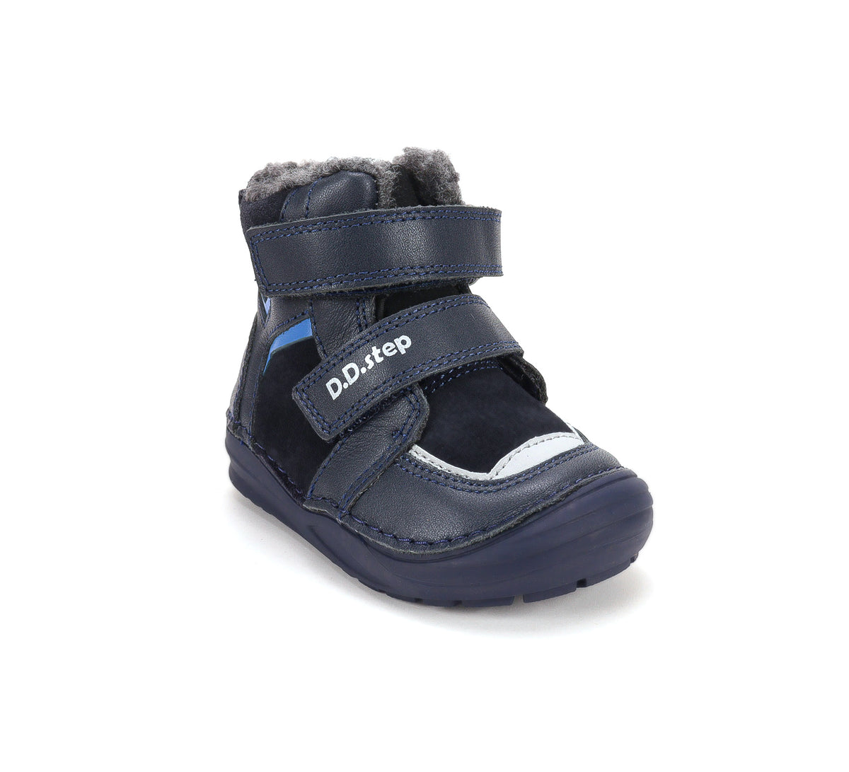 D.D.Step ghete baieti imblanite 26-31 Royal Blue cu albastru