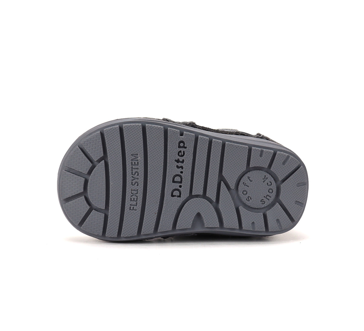 D.D.Step ghete baieti imblanite 20-31 Dove Grey cu negru