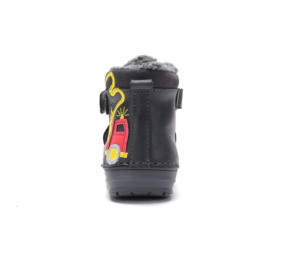 D.D.Step ghete baieti imblanite 20-31 Black cu masina de pompieri