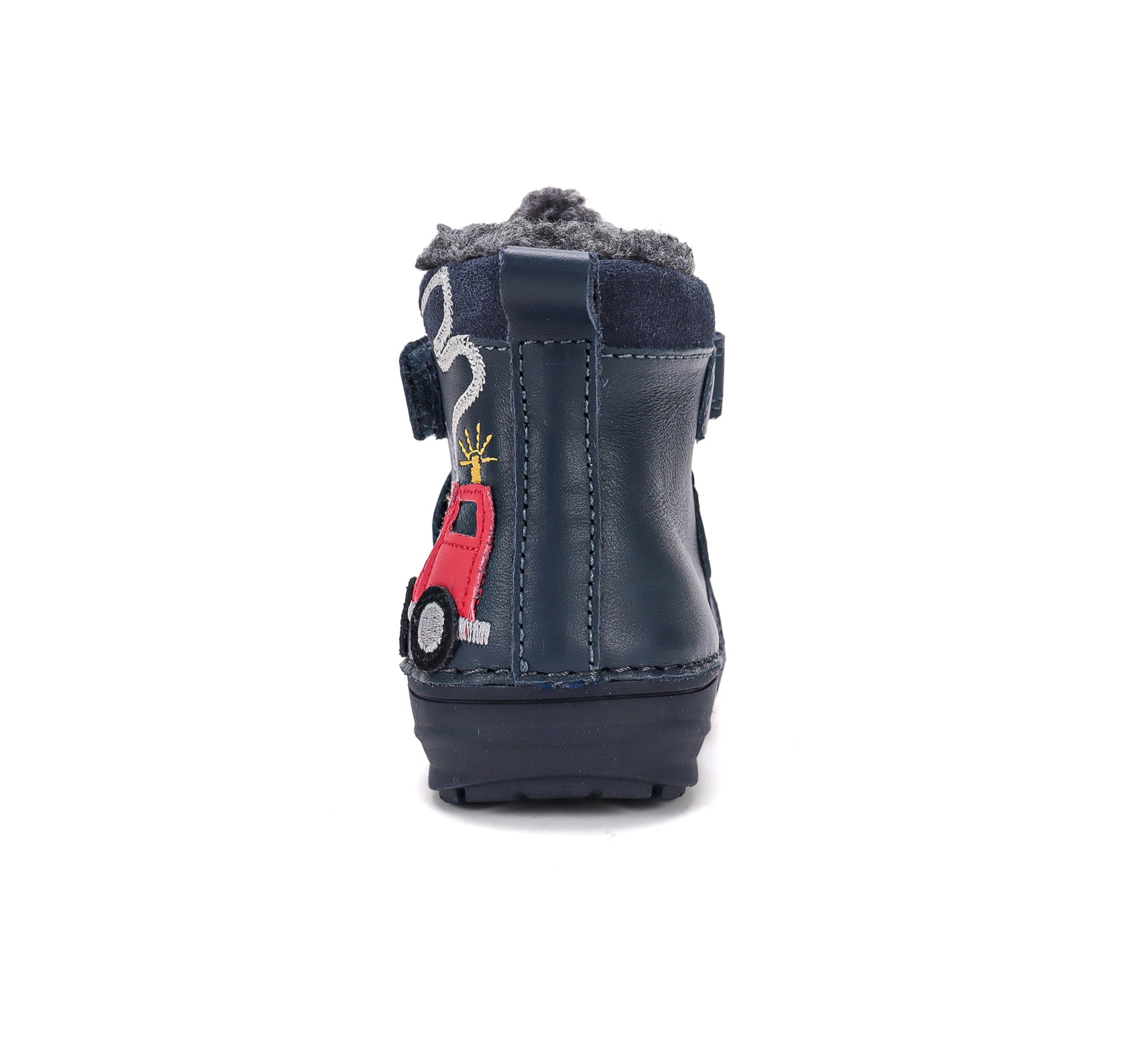 D.D.Step ghete baieti imblanite 20-25 Royal Blue cu masina de pompieri