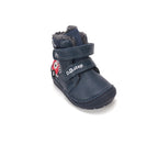 D.D.Step ghete baieti imblanite 20-25 Royal Blue cu masina de pompieri