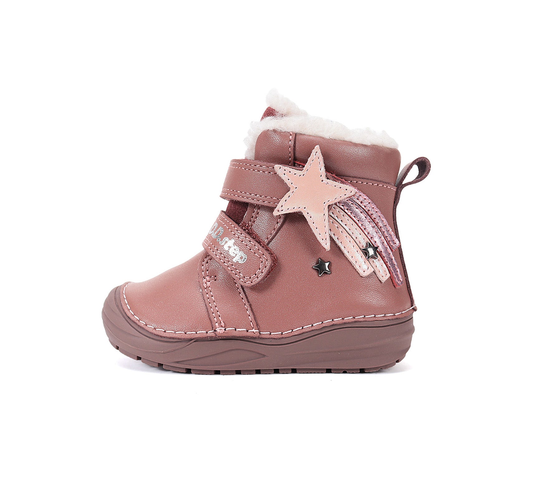 D.D.Step ghete fete imblanite 20-25 Metallic Red cu cometa Imagine secundară a produsului