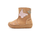 D.D.Step botine fete imblanite 20-31 Cooper cu fluturas