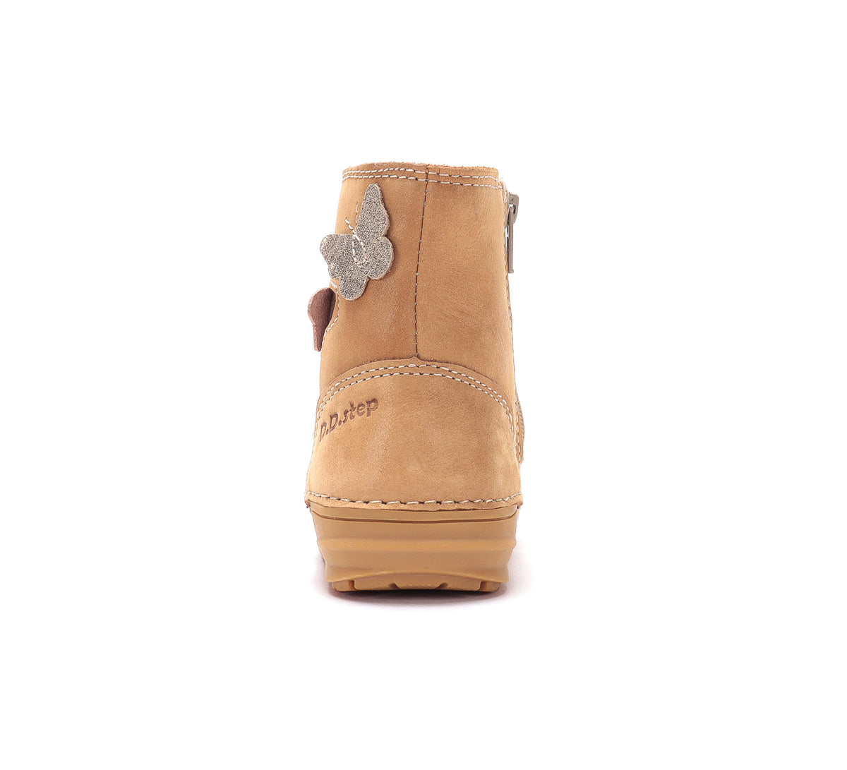 D.D.Step botine fete imblanite 20-31 Cooper cu fluturas
