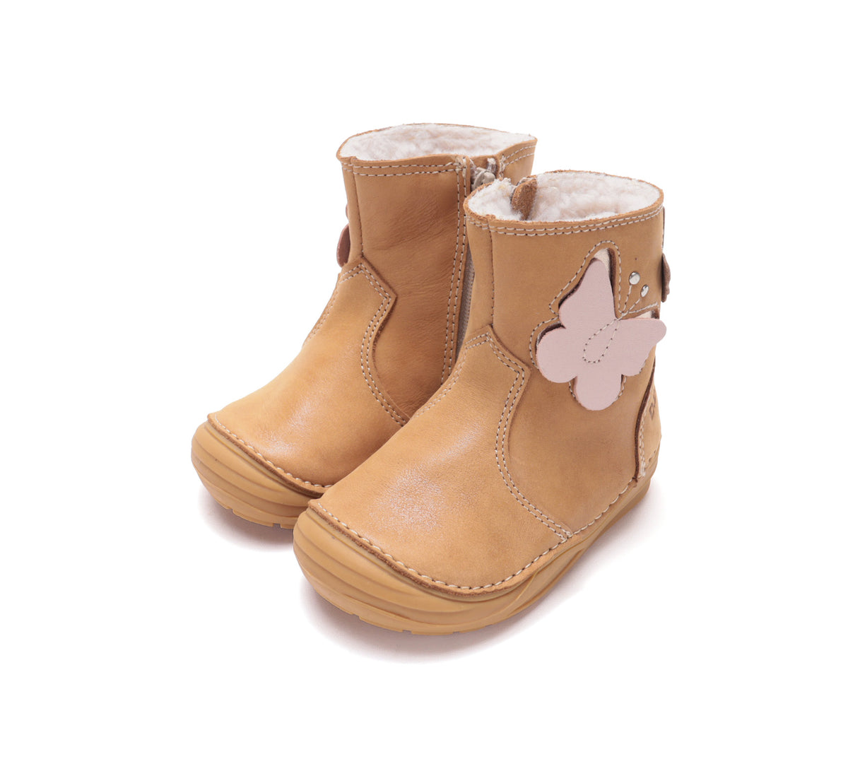 D.D.Step botine fete imblanite 20-31 Cooper cu fluturas Imagine principală a produsului