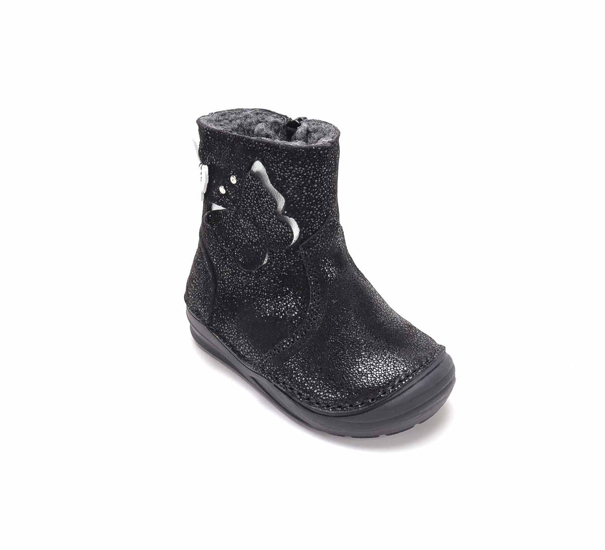 D.D.Step botine fete imblanite 20-25 Lead cu fluturas