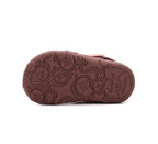 D.D.Step ghete fete Barefoot imblanite 26-31 Raspberry cu maroniu