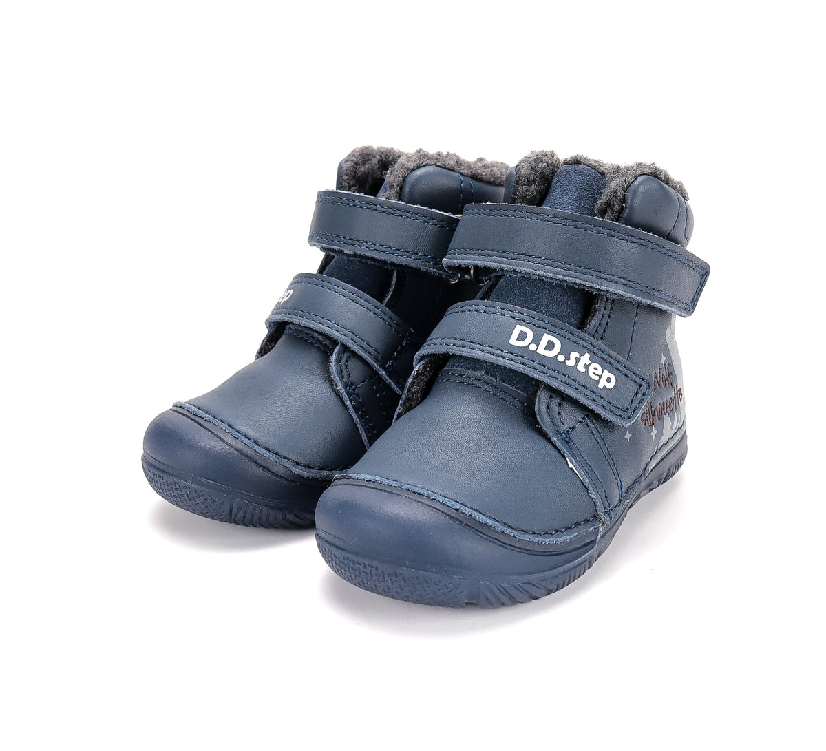 D.D.Step ghete baieti imblanite si fluorescente 26-31 Marine cu lup