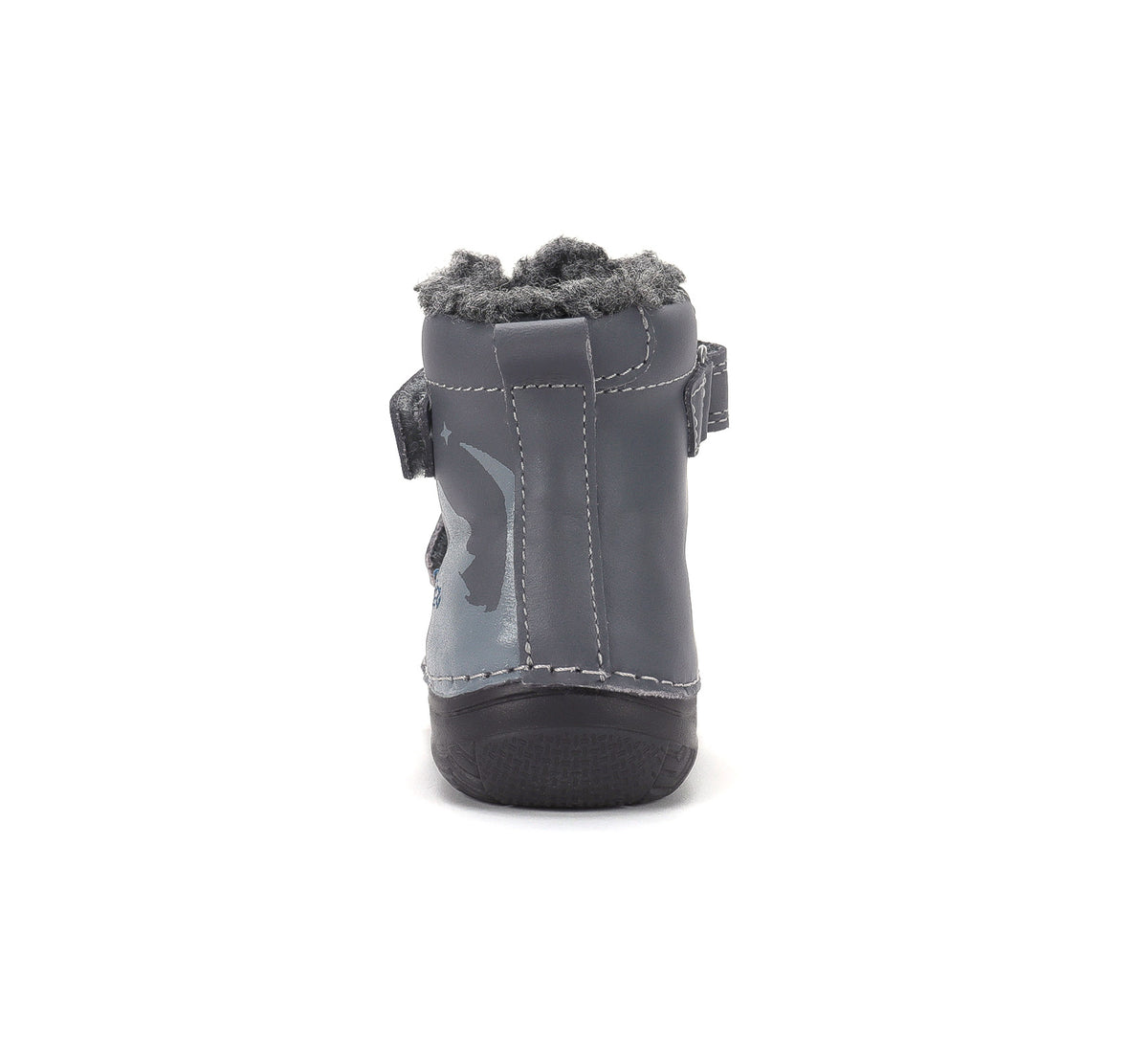 D.D.Step ghete baieti imblanite si fluorescente 20-31 Marine Grey cu lup