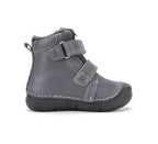 D.D.Step ghete baieti imblanite si fluorescente 20-31 Marine Grey cu lup