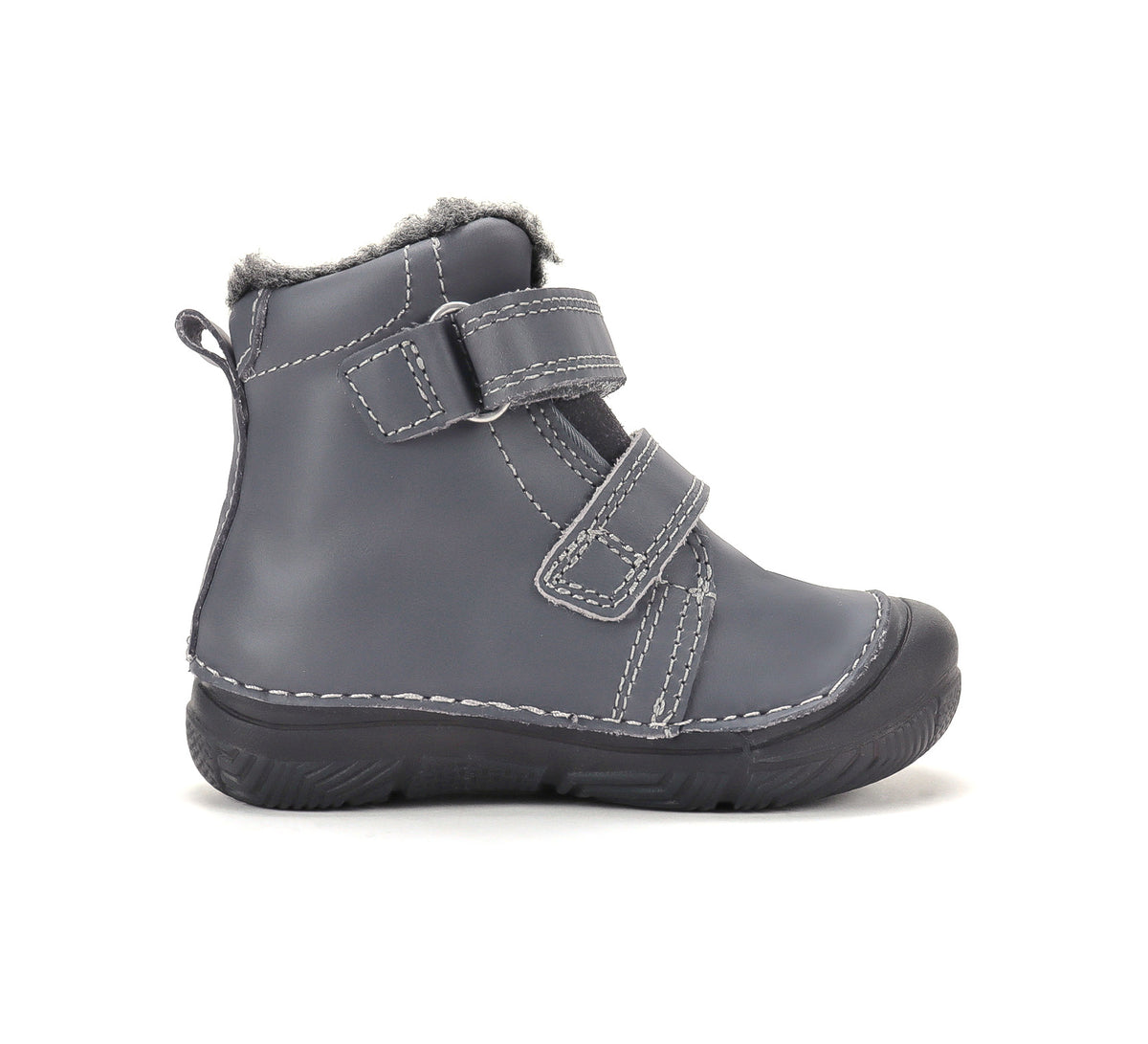 D.D.Step ghete baieti imblanite si fluorescente 20-31 Marine Grey cu lup