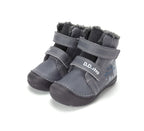 D.D.Step ghete baieti imblanite si fluorescente 20-31 Marine Grey cu lup