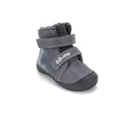D.D.Step ghete baieti imblanite si fluorescente 20-31 Marine Grey cu lup