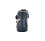 D.D.Step ghete baieti imblanite 20-31 Royal Blue cu galben