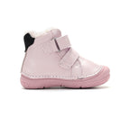 D.D.Step ghete fete imblanite 20-25 Baby Pink cu negru