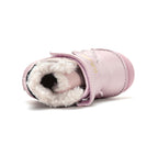 D.D.Step ghete fete imblanite 20-25 Baby Pink cu negru