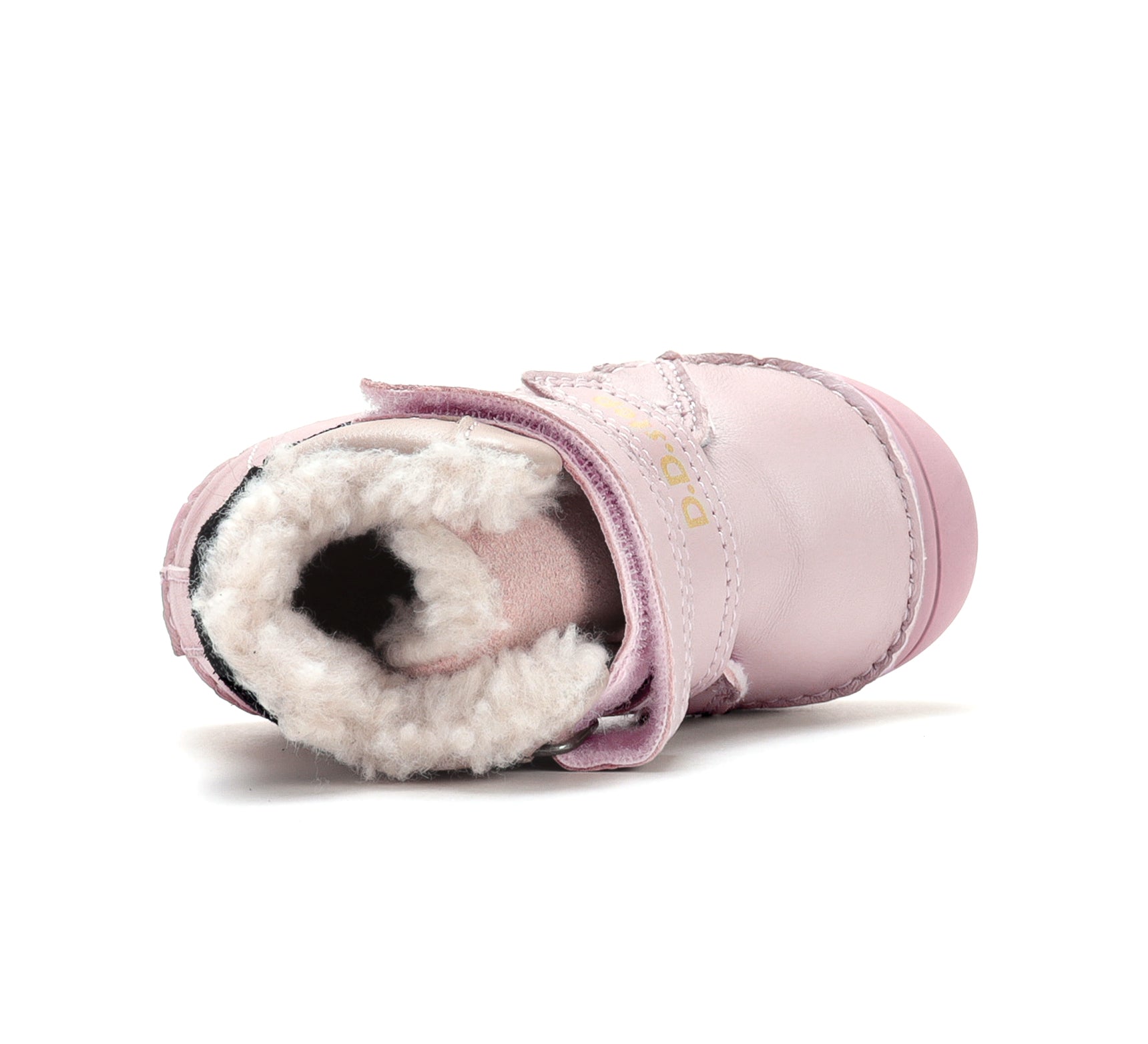 D.D.Step ghete fete imblanite 20-25 Baby Pink cu negru