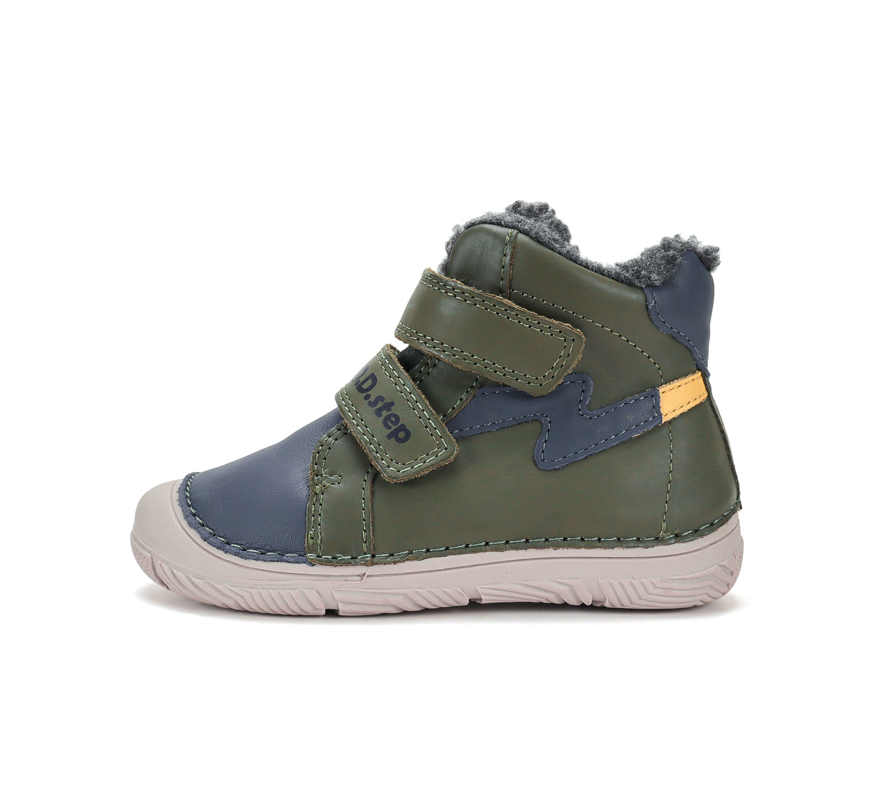D.D.Step ghete baieti imblanite 26-31 Olive cu albastru Imagine secundară a produsului