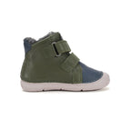 D.D.Step ghete baieti imblanite 26-31 Olive cu albastru