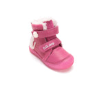 D.D.Step ghete fete imblanite si fluorescente 20-25 Hot Pink cu pisica
