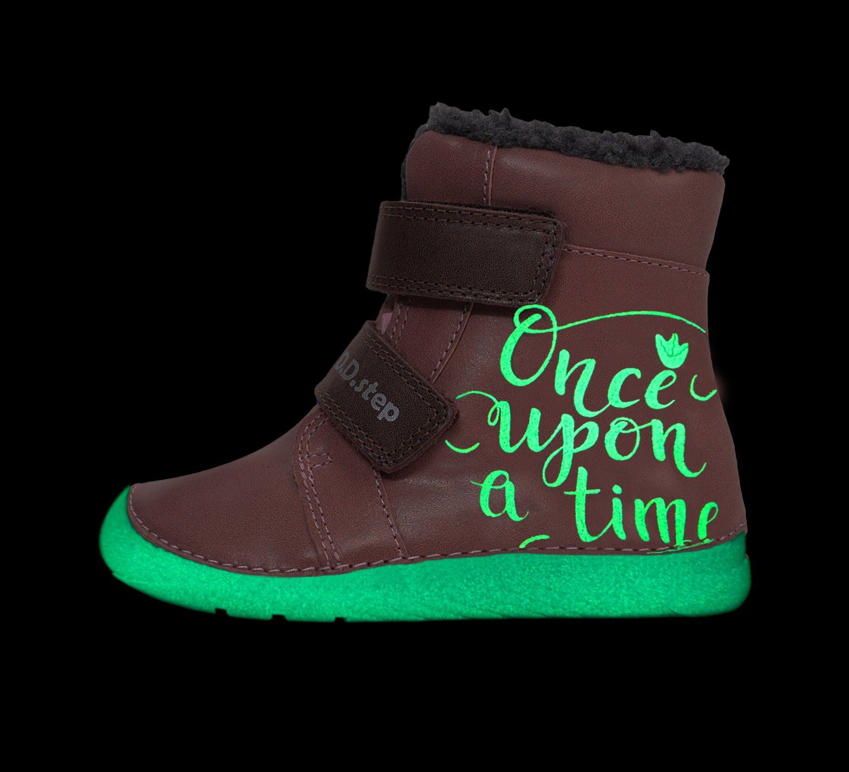 D.D.Step ghete fete imblanite cu talpa fluorescenta 22-27 Strwaberry Oance upon a time Imagine secundară a produsului