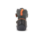 D.D.Step ghete baieti Barefoot captusite 28-33 Olive cu dunga portocalie