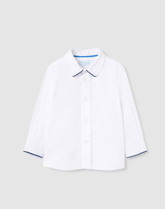 Abel&Lula camasa baieti cu detalii in contrast 6-36 luni, Alb