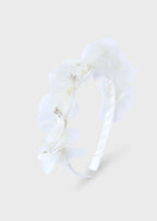 Abel&Lula diadema cu flori 4 ani+ Off-white
