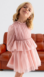 Abel&Lula rochie fete cu tul si glitter 4-10 ani Petal