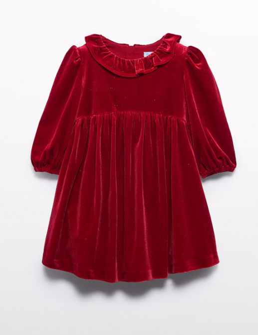 Abel&Lula rochita fete catifea cu glitter 4-10 ani Rosu Imagine principală a produsului