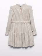 Abel&Lula rochita fete cu pliuri si sclipici 4-12 ani Auriu