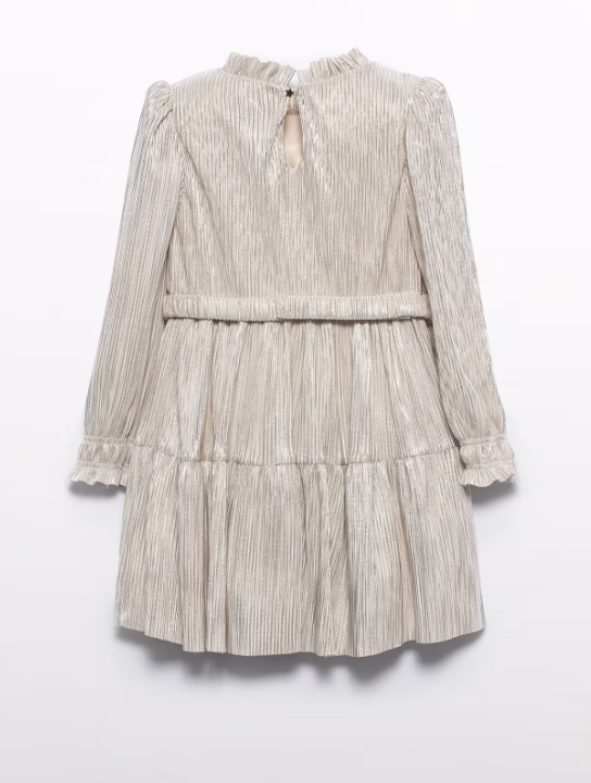 Abel&Lula rochita fete cu pliuri si sclipici 4-12 ani Auriu