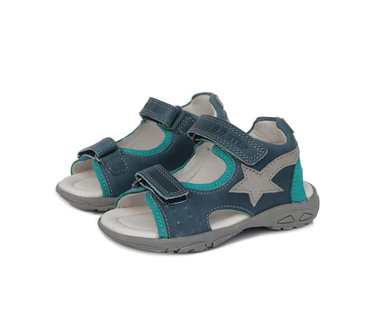 D.D.Step sandale baieti cu scai Alege marimeaa 25-30, Emerald