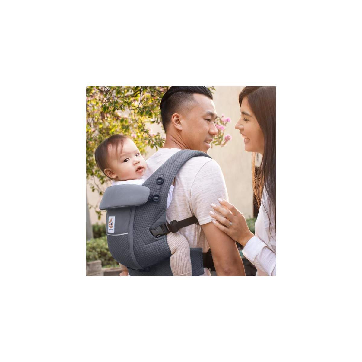 Ergobaby marsupiu Adapt Soft Flex 0-48 luni (3,2 - 20.4 kg) Mesh Graphite Grey
