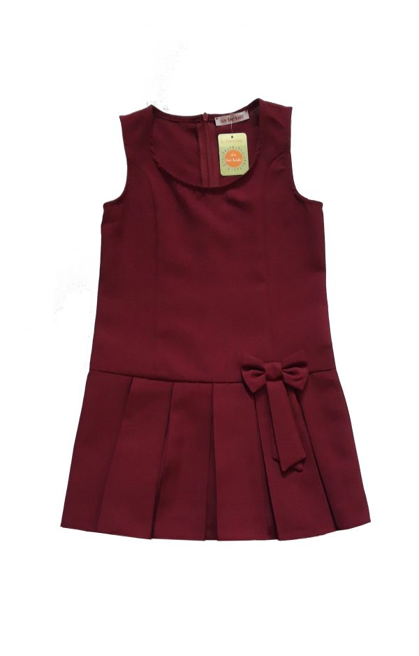 Uniforma sarafan fete Adelle Bordo