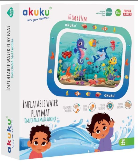Akuku covor de joaca gonflabil 67x49 cm Water Play Mat 03