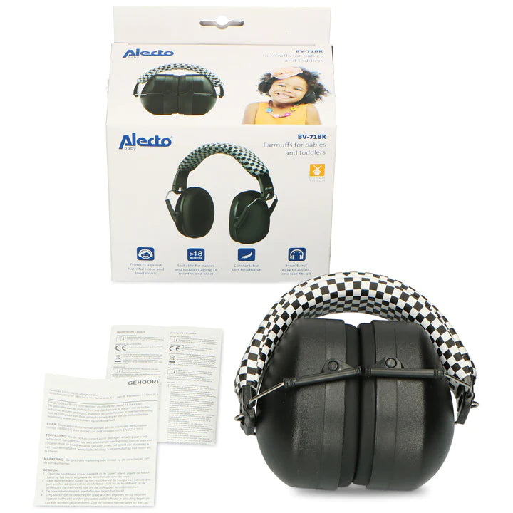 Alecto casti de protectie fonica pentru copii 18m+ Black