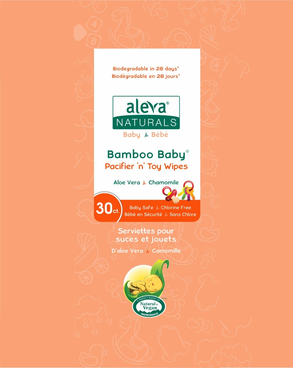 Aleva Naturals servetele umede de curatat suzete si jucarii