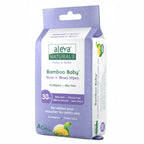 Aleva Naturals Servetele umede din fibre de bambus pentru respiratie usoara, 30 buc 37947