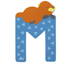 Sevi Litera din lemn cu animale  "M"