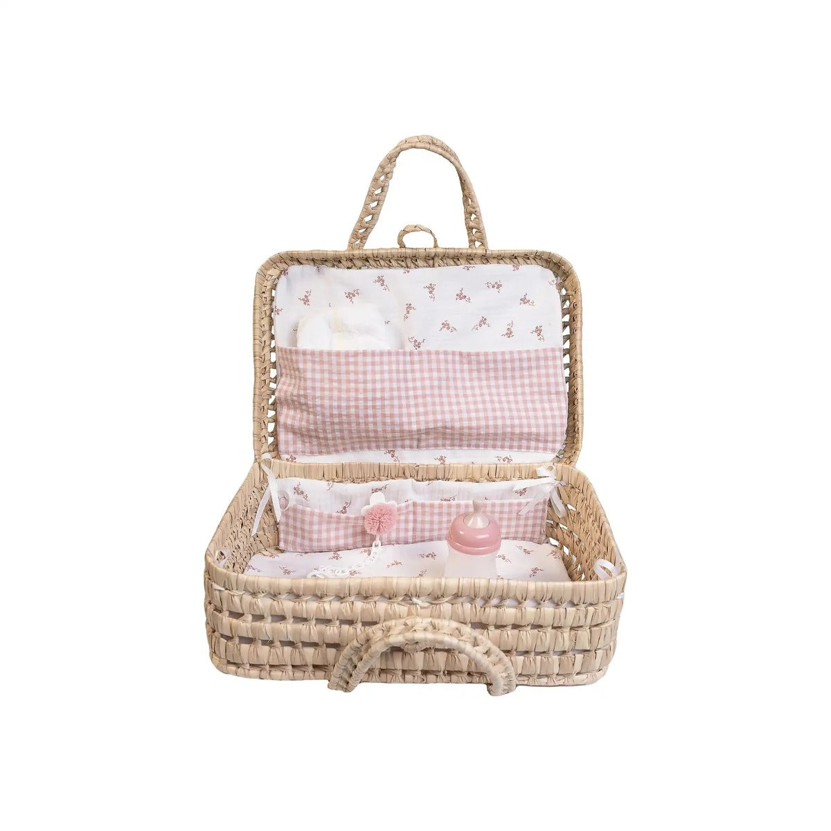 Antonio Juan cosulet tip valiza pentru papusi cu model vichy 3 ani+ Imagine principală a produsului