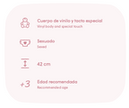 Antonio Juan papusa baiat Erik corp anatomic vinil cu paturica 42 cm 3 ani+