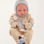 Antonio Juan papusa baietel Carlo cu pijama dinozaur 42 cm 3 ani+