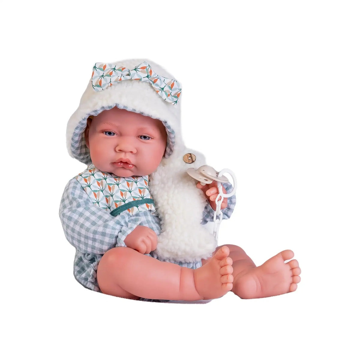 Antonio Juan papusa baietel cu pestisor din blana de oita 42 cm 3 ani+ Imagine principală a produsului