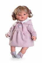 Antonio Juan papusa Beni 42 cm cu mecanism de plans si curcubeu 3 ani+