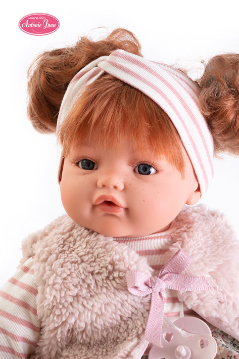 Antonio Juan papusa Beni 42 cm cu mecanism de plans si vesta 3 ani+