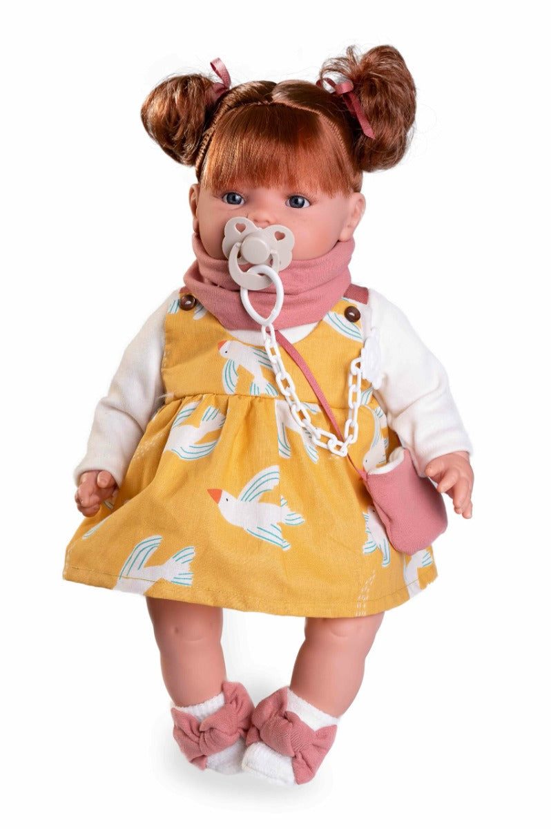 Antonio Juan papusa Beni cu mecanism de plans 42 cm 3 ani+