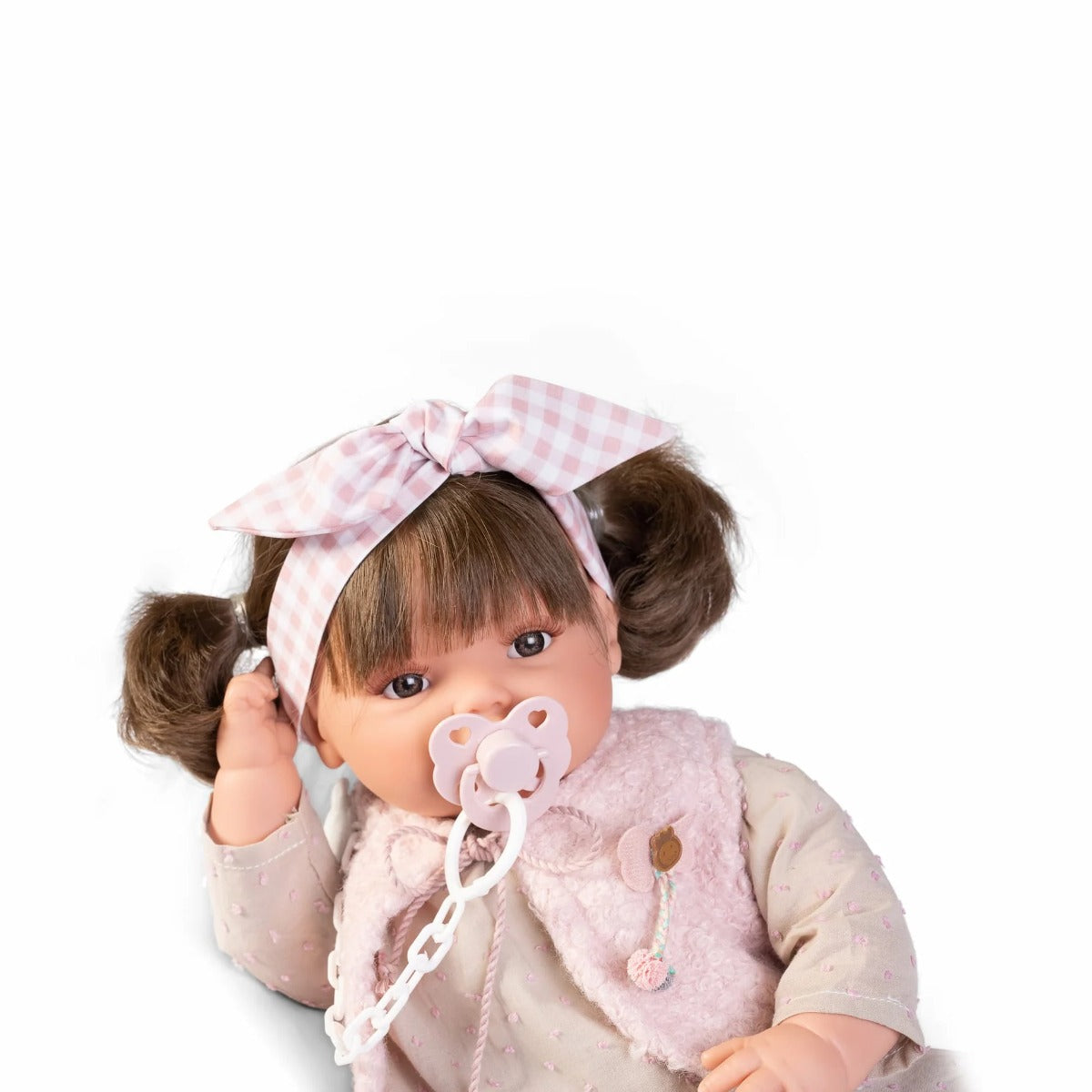 Antonio Juan papusa Beni cu vesta si mecanism de plans 42 cm 3 ani+